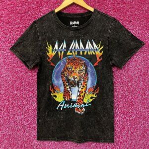Def Leppard Hysteria Album Animal Graphic Heavy Metal Band T-Shirt Small